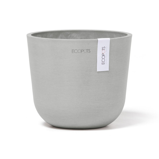 Γλάστρα Ecopots Oslo Mini 16*13.7 Λευκό Γκρί Γλάστρα Ecopots Oslo Mini 16*13.7 Λευκό Γκρί
