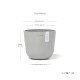 Γλάστρα Ecopots Oslo Mini 16*13.7 Λευκό Γκρί Γλάστρα Ecopots Oslo Mini 16*13.7 Λευκό Γκρί