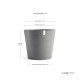 Γλάστρα Ecopots Amsterdam 70*32.5 Γκρί Γλάστρα Ecopots Amsterdam 70*32.5 Γκρί