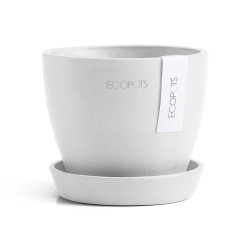 Γλάστρα  Ecopots Antwerp 40*30 Λευκό 
