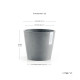 Γλάστρα Ecopots Amsterdam 20*17.1 Μπλέ Γκρί Γλάστρα Ecopots Amsterdam 20*17.1 Μπλέ Γκρί