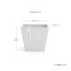 Γλάστρα Ecopots Rotterdam 20.3*20.3*17.8 Λευκή Γλάστρα Ecopots Rotterdam 20.3*20.3*17.8 Λευκή