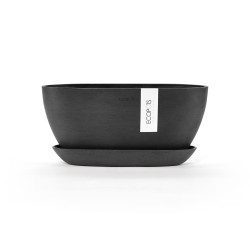Γλάστρα Ecopots Sofia 30*13*14 Μαύρη 