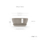 Γλάστρα Ecopots Sofia 30*14*13 Taupe 