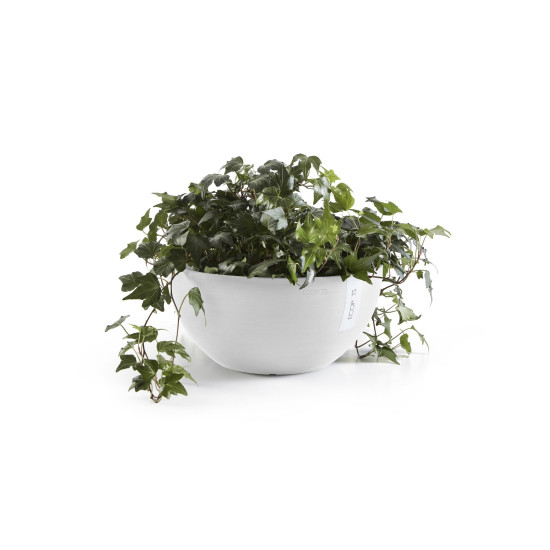 Γλάστρα Ecopots Brussels 25*12 Λευκό